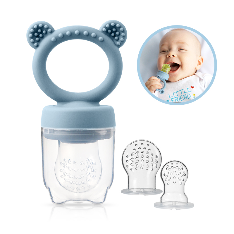 Baby Food Guide - Pengumpan Buah Bayi Bentuk Beruang Silikon
