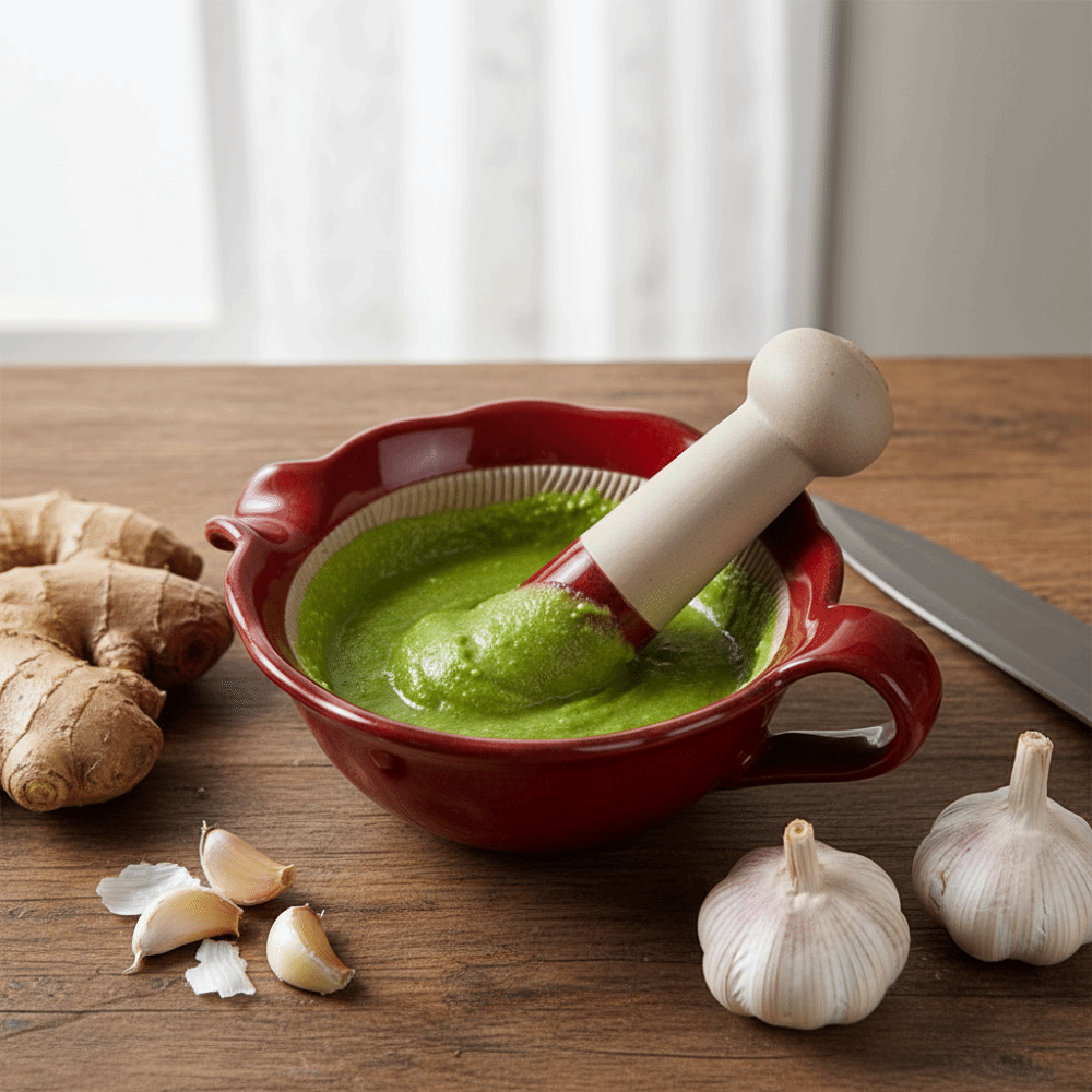 Baby Food Guide - Mangkuk Penggiling Keramik Manual dengan Alat