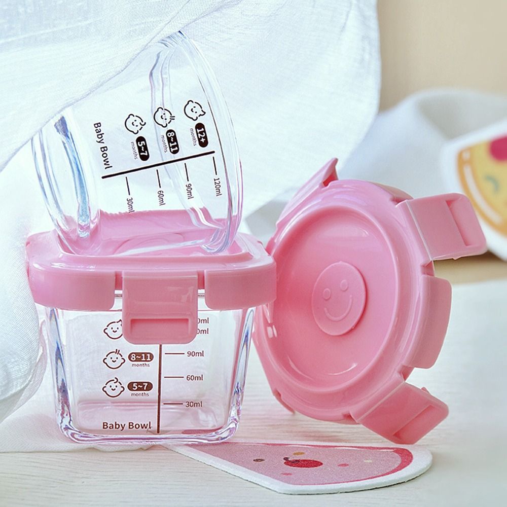 Baby Food Glass - Kotak penyimpanan makanan kaca baru 170ml,