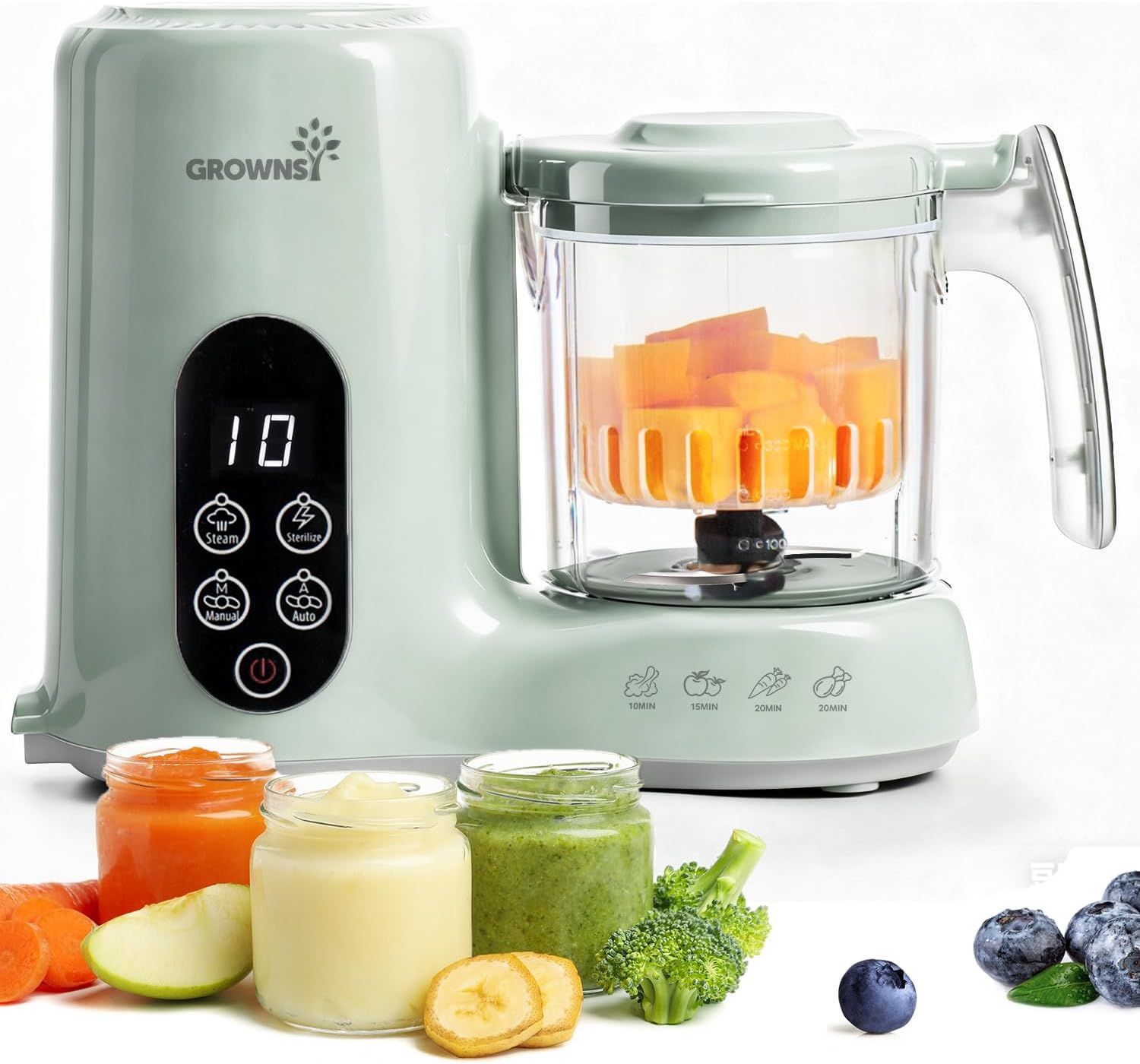 Baby Food Maker And Steamer - Pembuat Makanan Bayi, Keranjang Pengukus, Pengolah