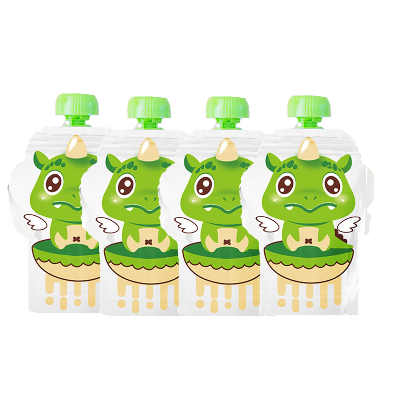 Baby Food Reusable Pouches - 4 buah/paket, Kantong Penyimpanan Makanan Bayi