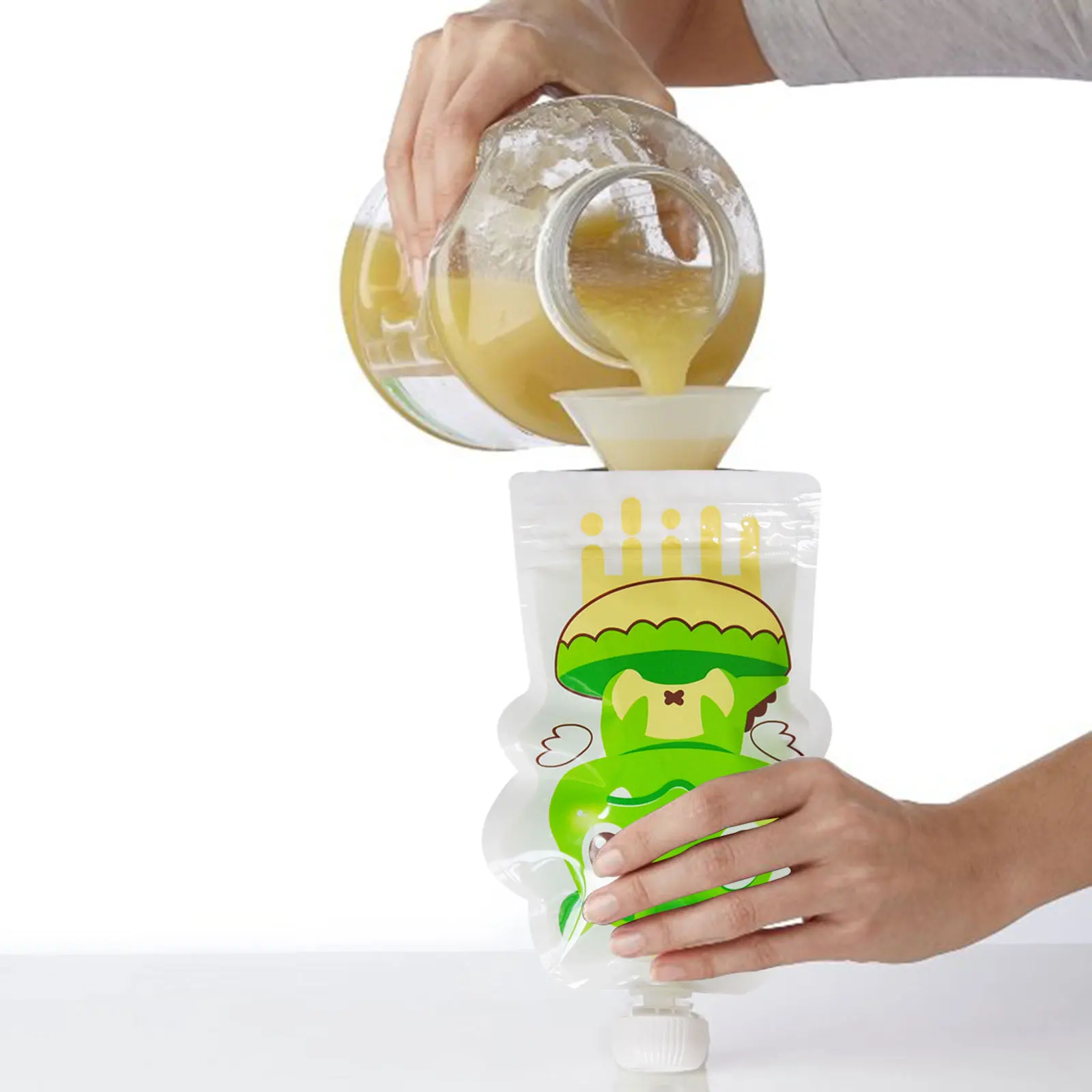 4 buah tas penyimpanan makanan - Baby Food Reusable Pouches ulasan dan harga