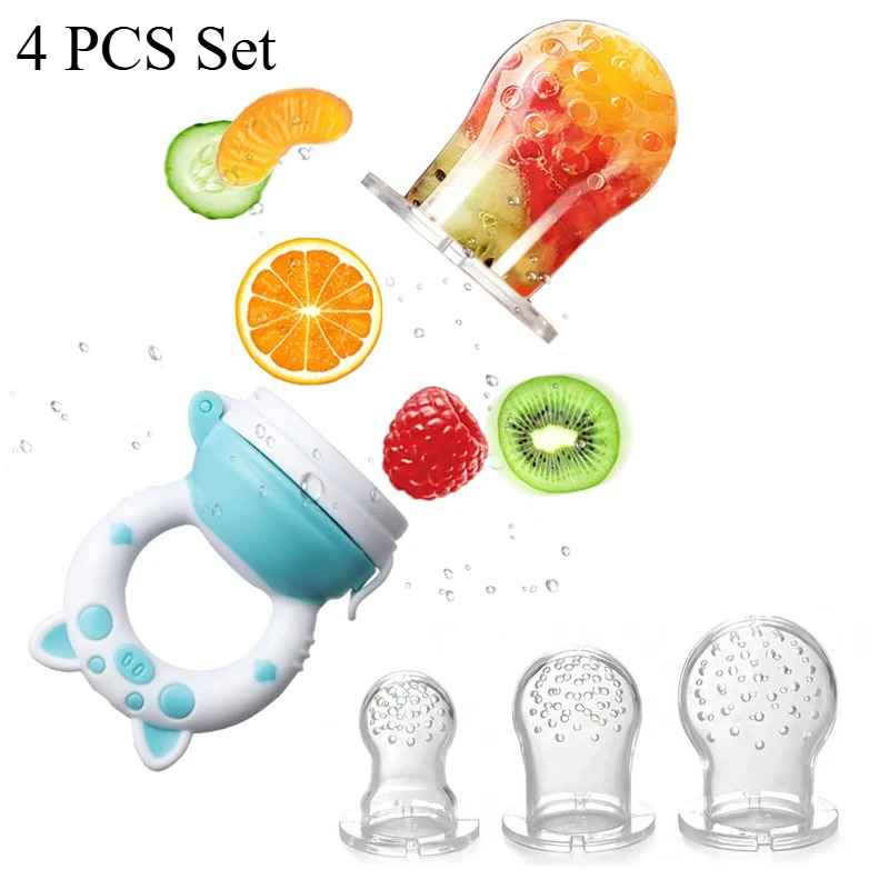 4pcs/set Alat Makan Buah & Say - Baby Food Nutrition ulasan dan harga
