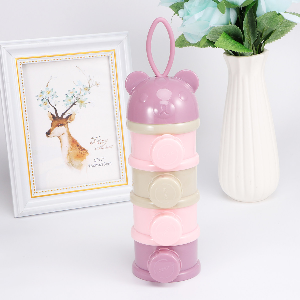 Kotak Bubuk Susu Portabel 4 Se - Baby Food For Travelling ulasan dan harga