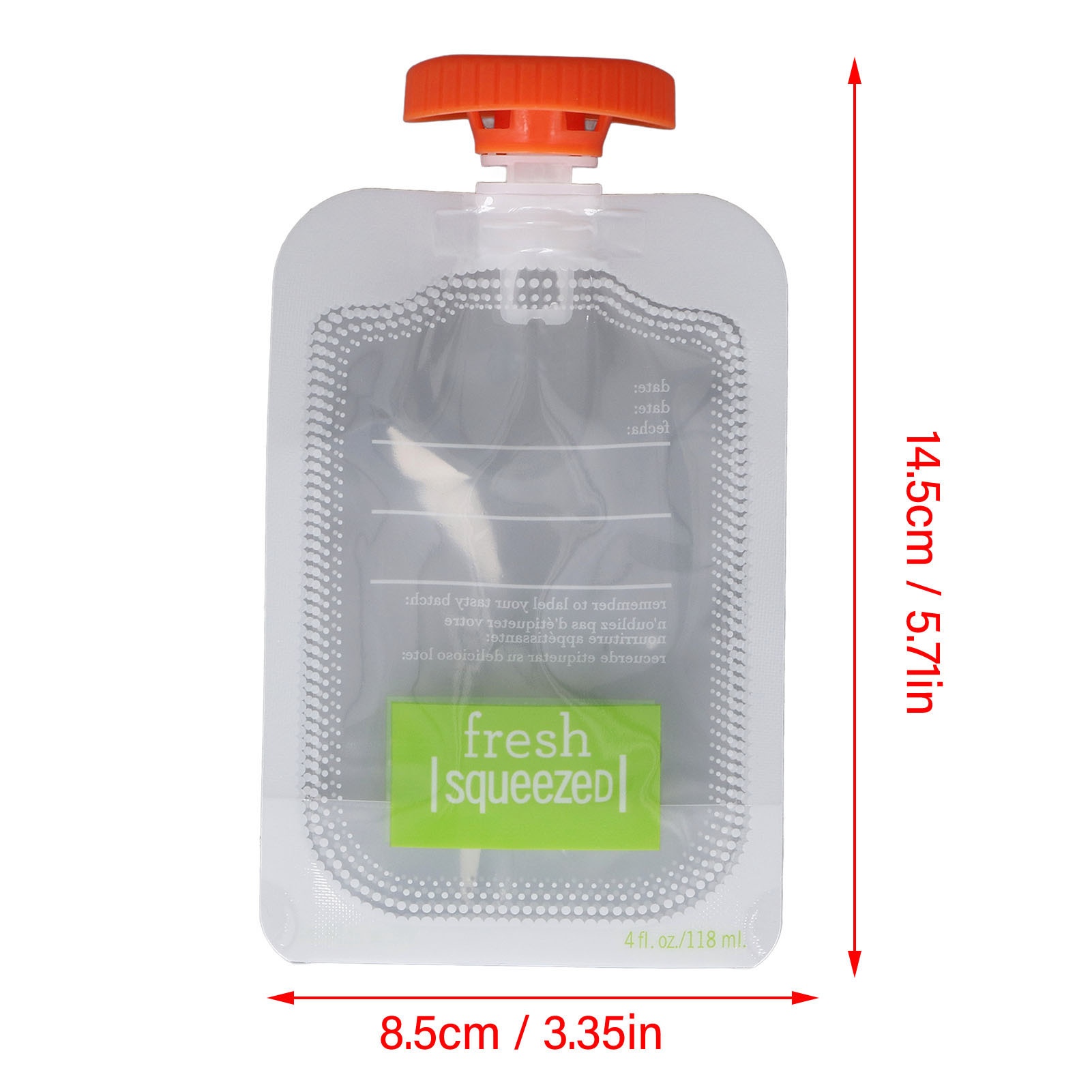 50pcs Kantong Penyimpanan Maka - Baby Food Reusable Pouches ulasan dan harga