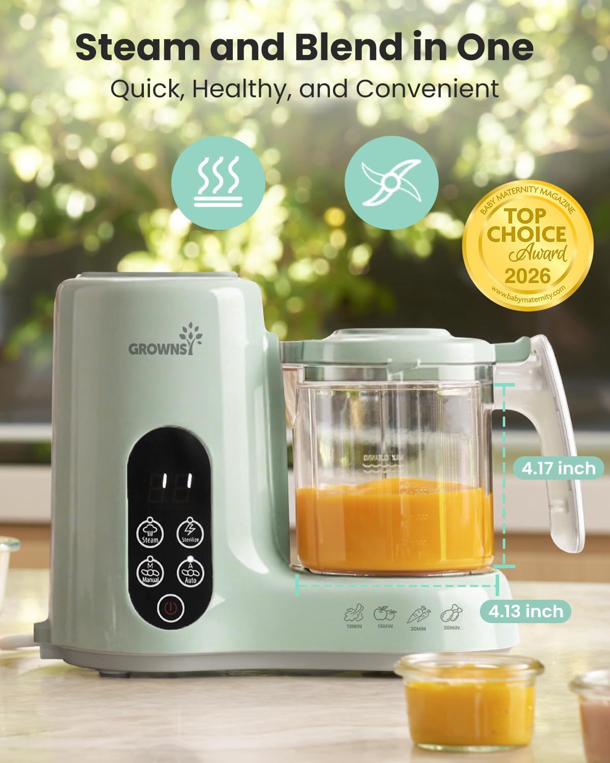 Pembuat Makanan Bayi, Keranjan - Baby Food Maker And Steamer ulasan dan harga