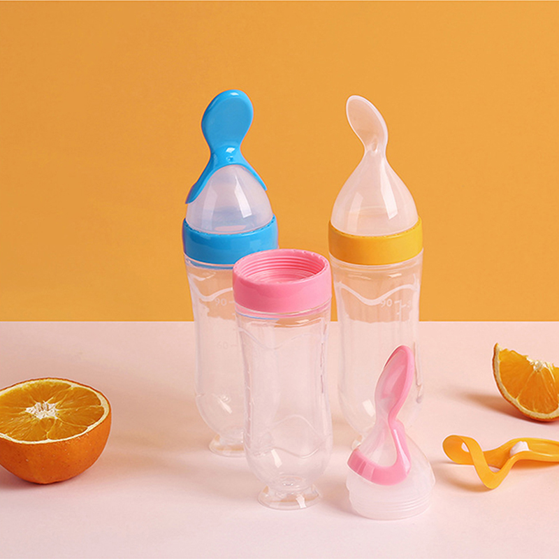 Meremas botol makan silikon la - Baby Food Guide ulasan dan harga