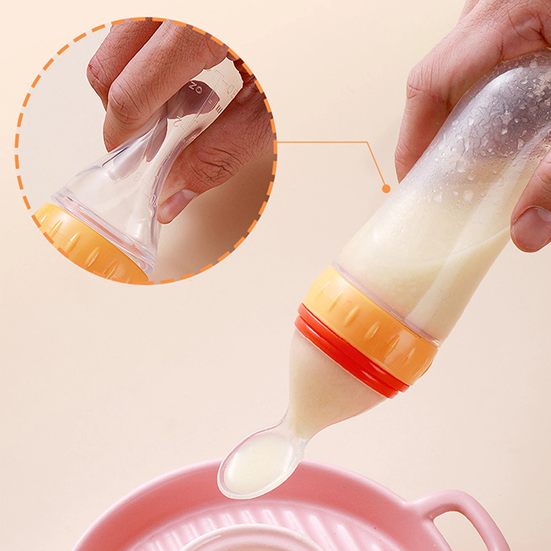 Meremas botol makan silikon la - Baby Food Guide ulasan dan harga