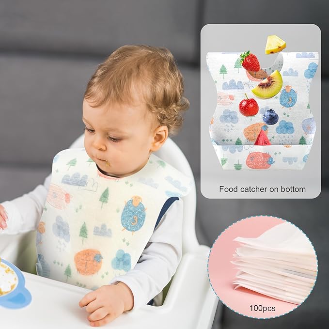 20-200 buah Celemek Bayi Sekal - Baby Food For Travelling ulasan dan harga